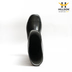 Hillson Century Black Gumboots 15 inch height– 100% Waterproof Heavy-Duty PVC Safety Boots with Anti-Skid Sole for Agriculture, Monsoon & Construction UK size 11