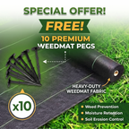 75 GSM Virgin Weed Control Mat 2m Width– UV-Stabilized Polypropylene Ground Cover Membrane & Permeable Weed Barrier Fabric for Agriculture, Nurseries & Landscaping