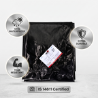 7-Layer Waterproof Black Silver Tarpaulin (120 GSM)  IS 14611 Certified Medium-Duty Laminated Protection Sheet
