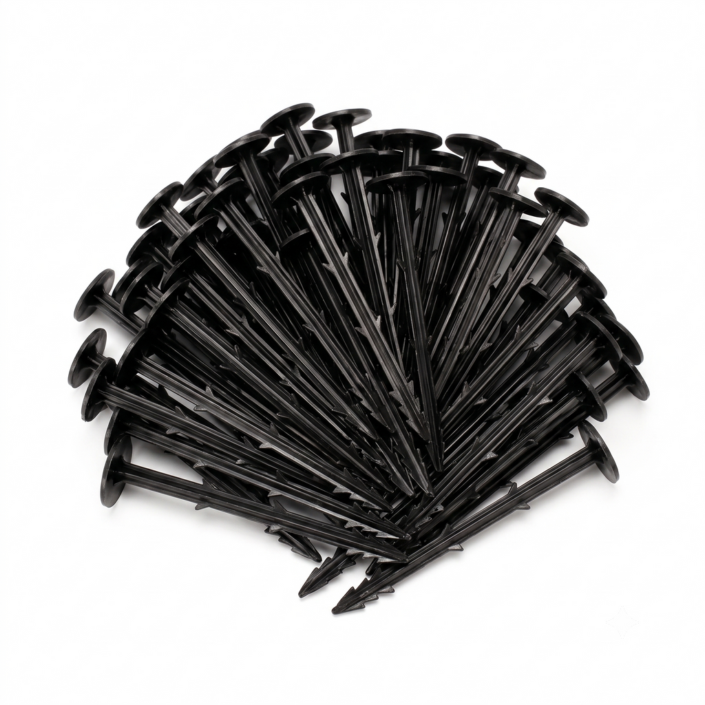 Heavy-Duty Weed Mat Nails & Ground Anchor Pegs – UV-Stabilized Landscape Fabric Staples for Weed Barrier, Farming & Garden Geotextile Membrane