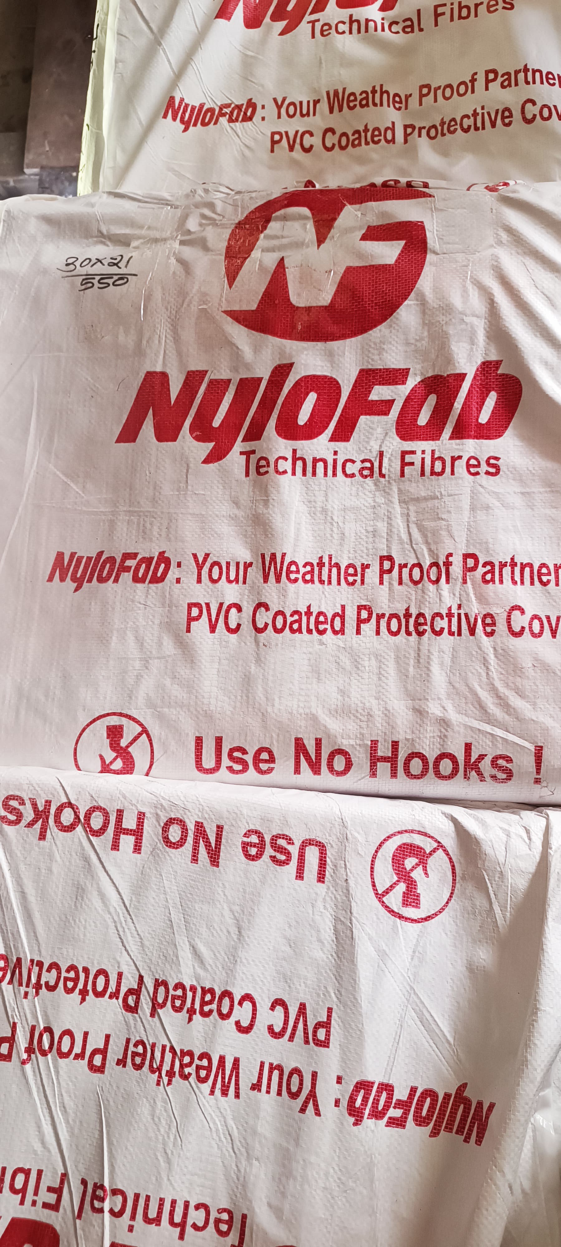 NyloFab Heavy-Duty PVC Coated Tarpaulin – 400 GSM