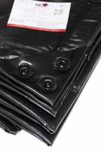 7-Layer Waterproof Black Silver Tarpaulin (120 GSM)  IS 14611 Certified Medium-Duty Laminated Protection Sheet