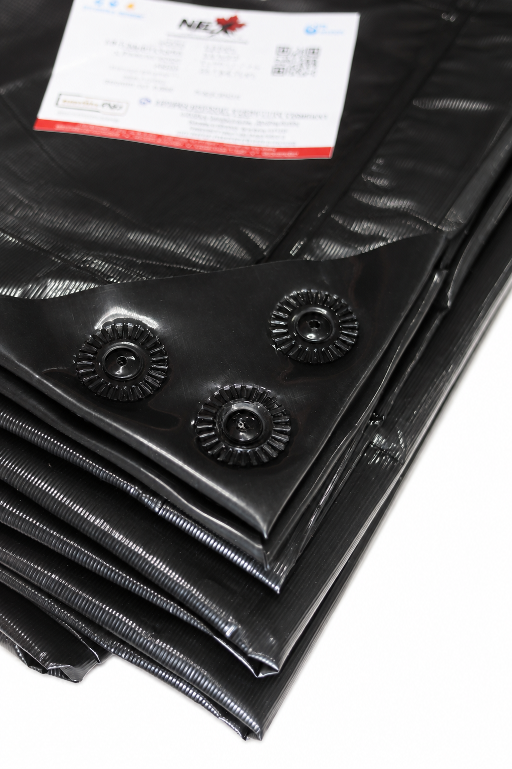 7-Layer Waterproof Black Silver Tarpaulin (120 GSM)  IS 14611 Certified Medium-Duty Laminated Protection Sheet