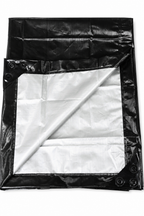 7-Layer Waterproof Black Silver Tarpaulin (120 GSM)  IS 14611 Certified Medium-Duty Laminated Protection Sheet