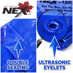 Nex 120 GSM Medium-Duty Blue Tarpaulin – Cross Laminated Multilayer Sheet (IS 14611 Certified)