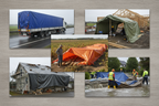 Nex 120 GSM Mega-Jumbo Blue Tarpaulin – Commercial Grade 7-Layer Cross Laminated Cover for Agricultural Warehousing & Infrastructure (IS 14611 & ISO 9001 Certified)