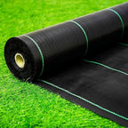Heavy-Duty 100 GSM UV-Stabilized Weed Control Mat – Woven Geotextile Ground Cover Membrane for Agriculture, Nurseries & Landscaping